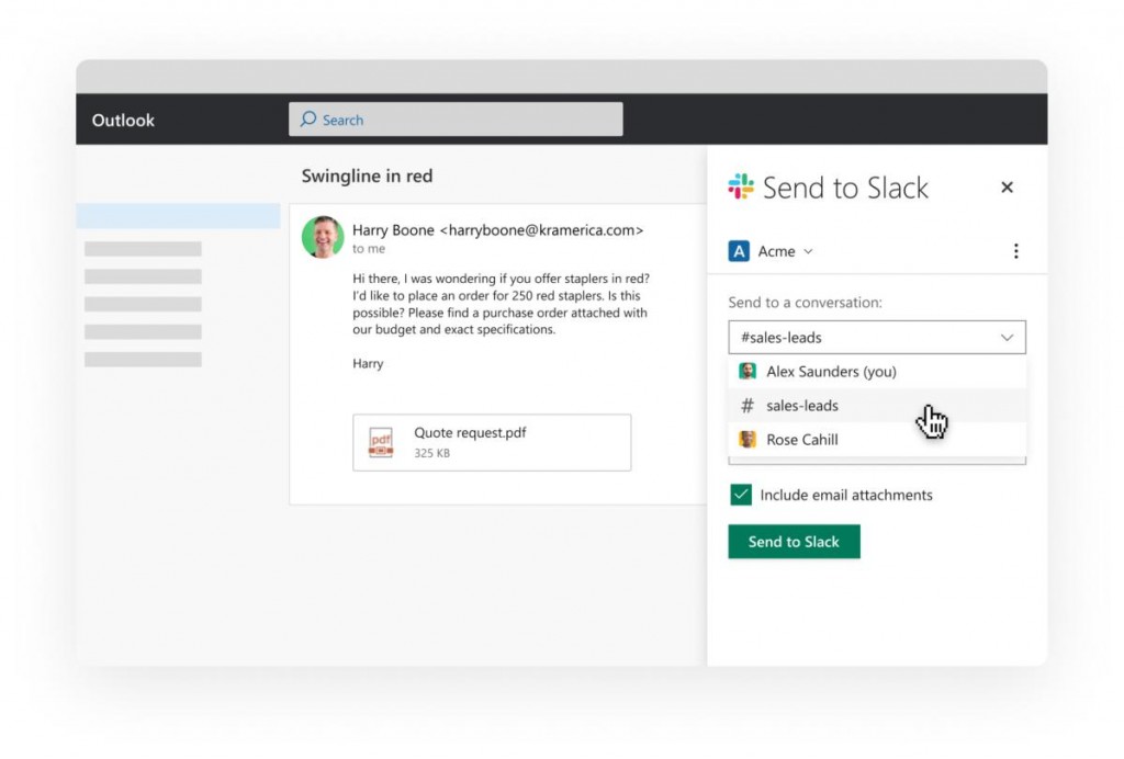 Outlook add in
