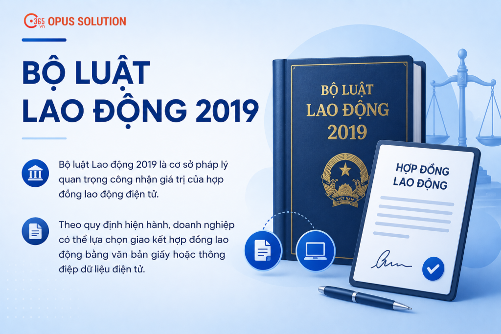Quy định Điều 14 Bộ luật Lao động 2019 về giá trị pháp lý của hợp đồng lao động điện tử