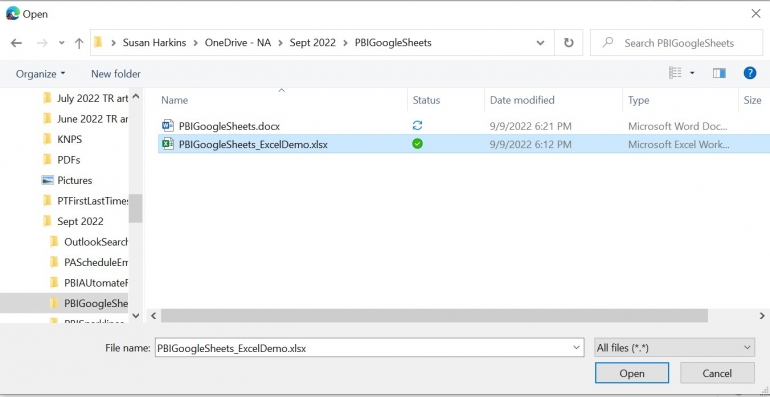 Open the Excel file with Google Sheets.