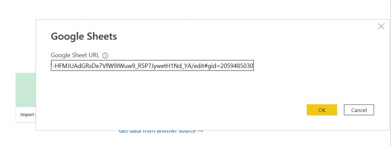Paste the Google Sheets document’s URL.