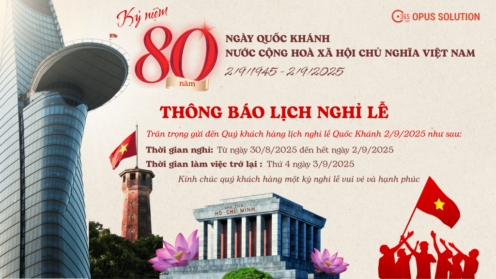 Lịch nghỉ lễ Quốc khánh 2/9/2025